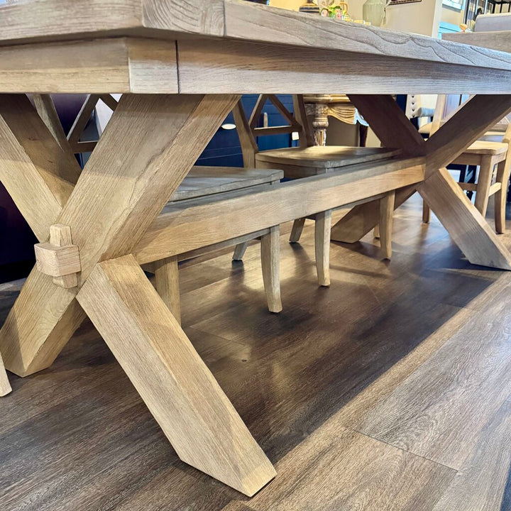 Orig. Price $3200 - Toscana Dining Table with 4 Chairs and Bench