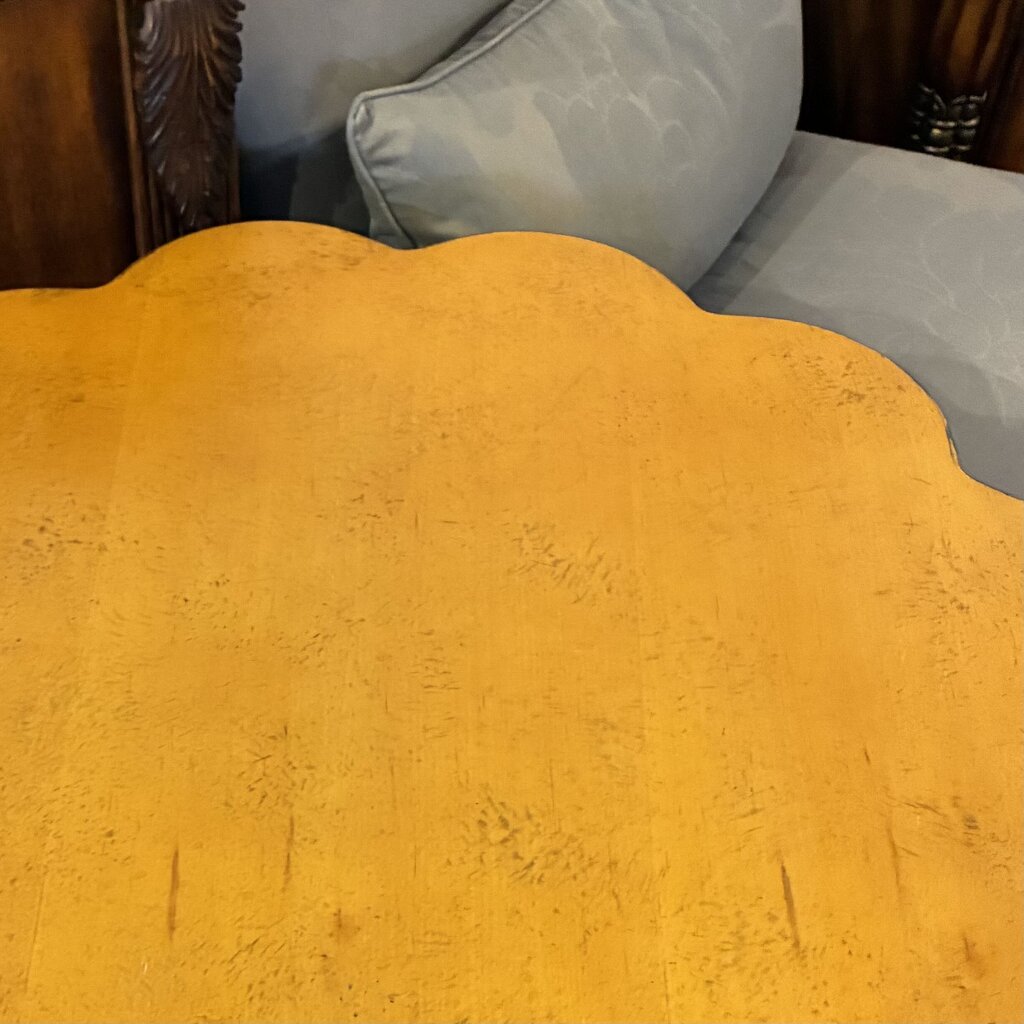 Scalloped Lamp Table