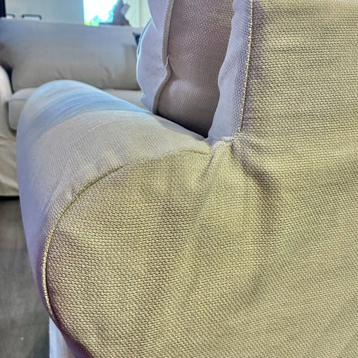 Orig. Price $2,499 - Buchanan Roll Arm Slipcovered Sofa