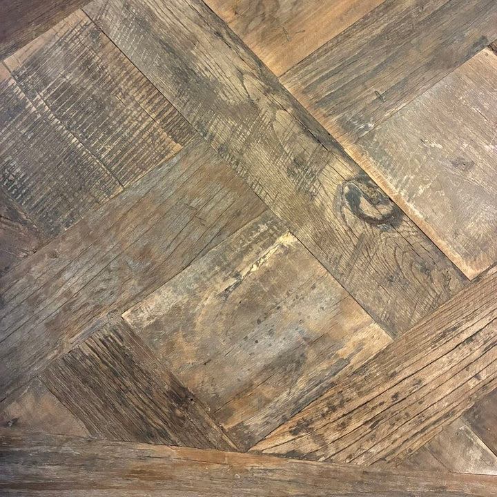 Orig, Price $1,800 - Reclaimed Wood Parquet Coffee Table