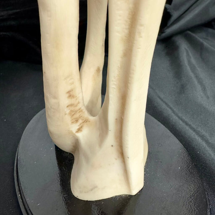 Man & Woman Sculpture on Wooden Base