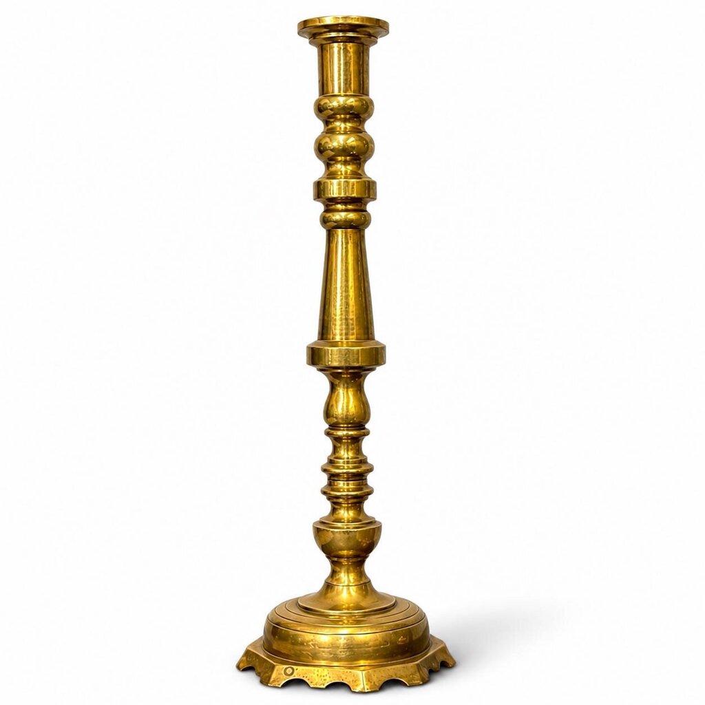 Solid Brass Floor Candlestick