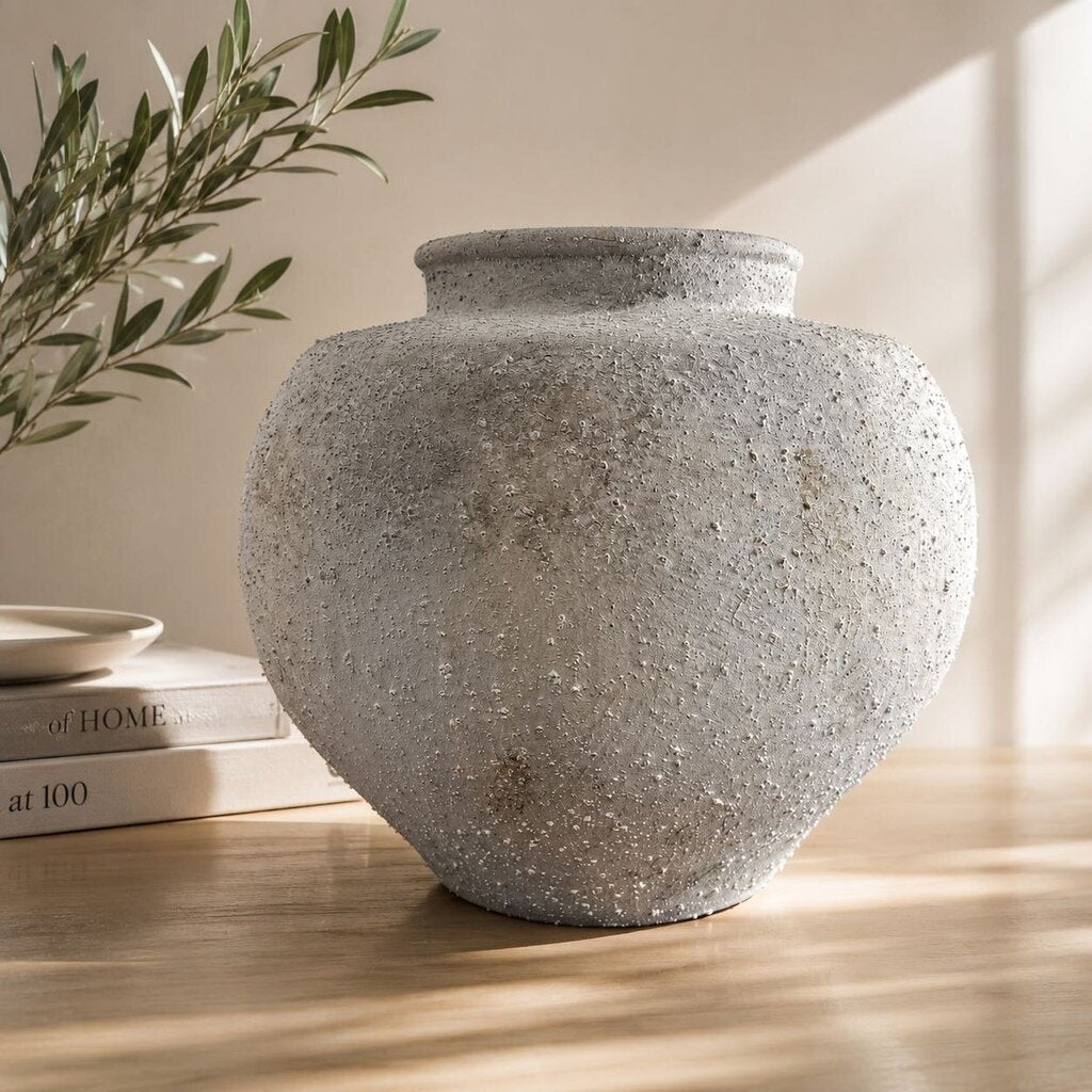 Textured Round Vase