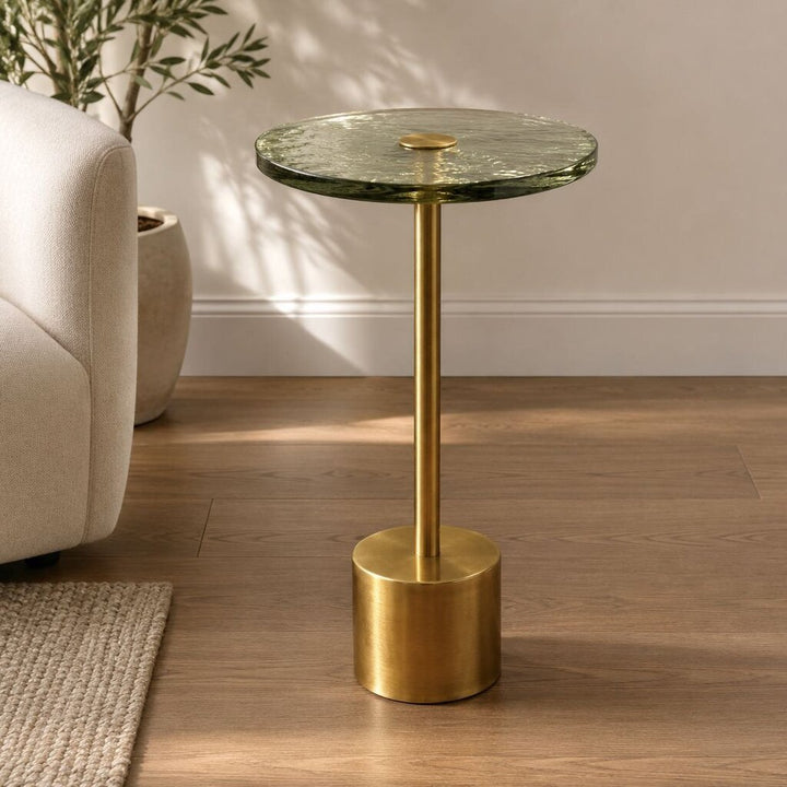 Glass Top Accent Table