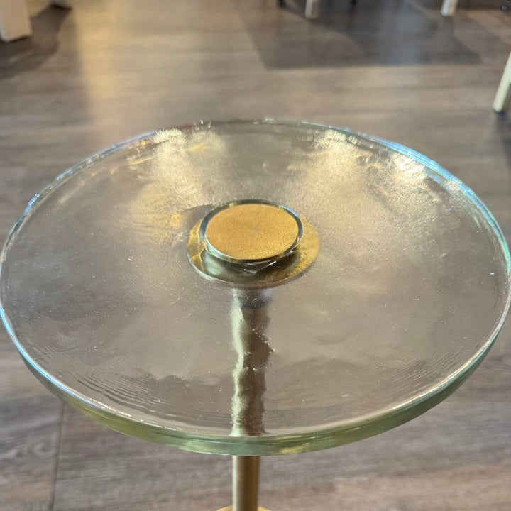 Glass Top Accent Table