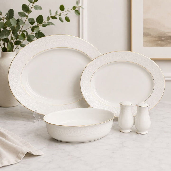 4 Piece / 11 Place China Setting & Extra's