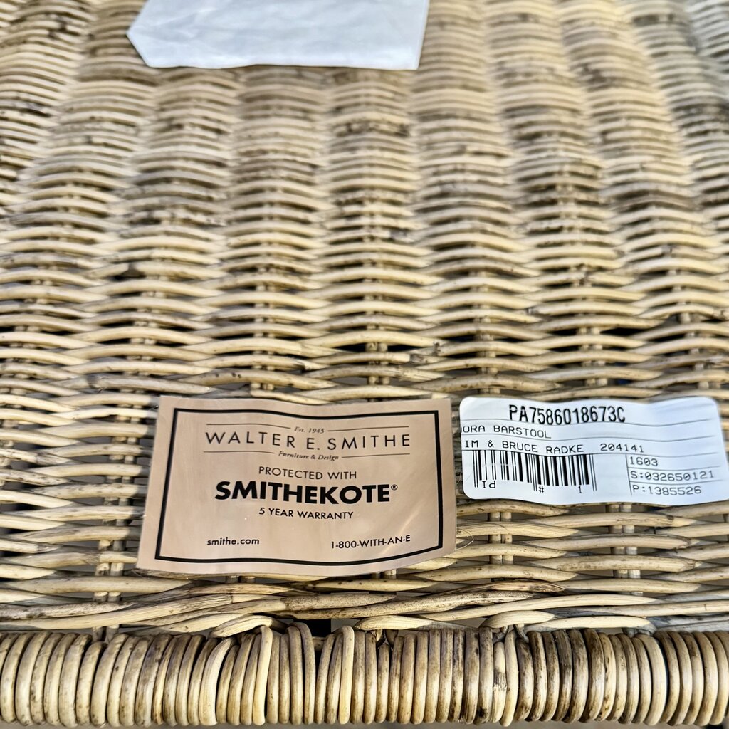 Orig. Price $350 - Wicker Bar Stool with Cushion