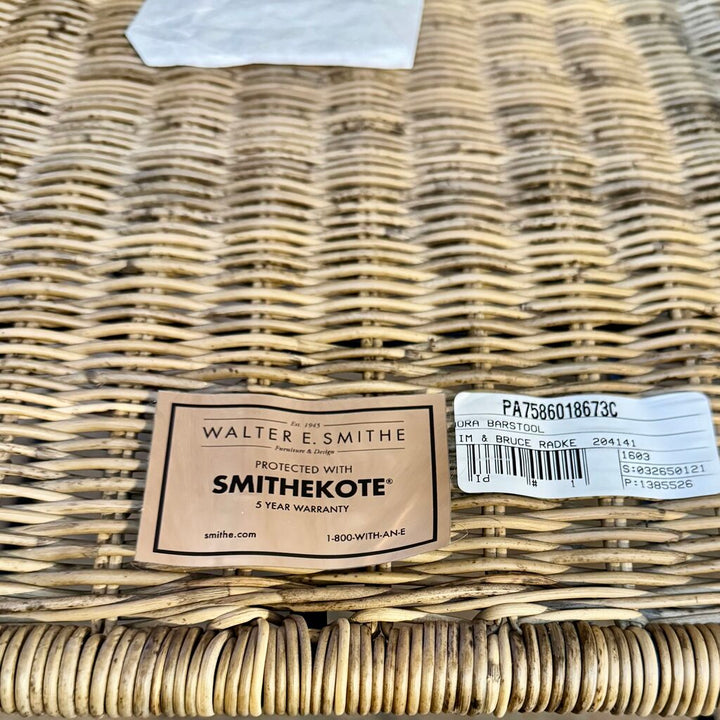 Orig. Price $350 - Wicker Bar Stool with Cushion