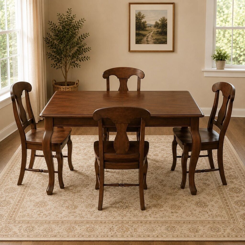 Orig. Price $2,250 - Dining Table w/ 2 Leaves and 4 Chairs