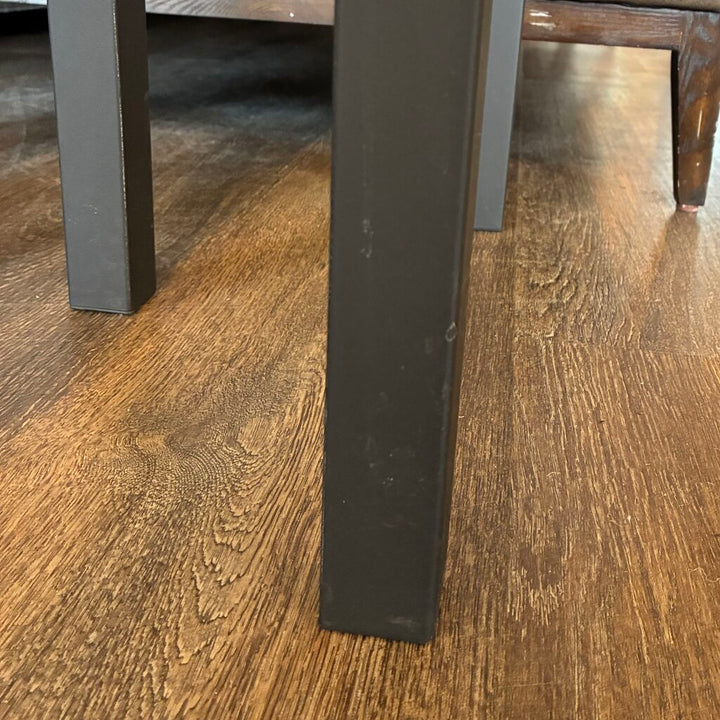 Modern Glass & Steel End Table