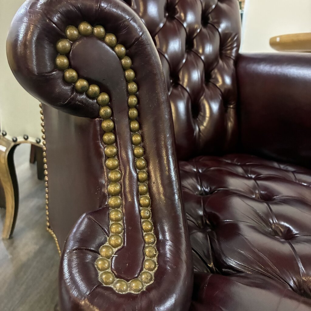 High Back Chesterfield Leather Office Chair