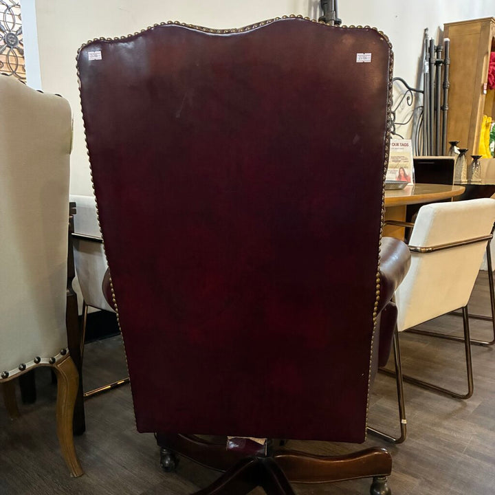 High Back Chesterfield Leather Office Chair