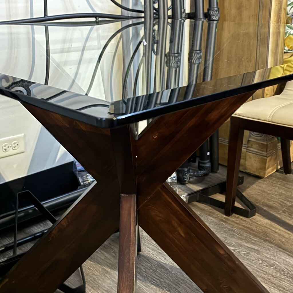 Orig. Price $500 - Glass Top Dining Table with 2 Chairs