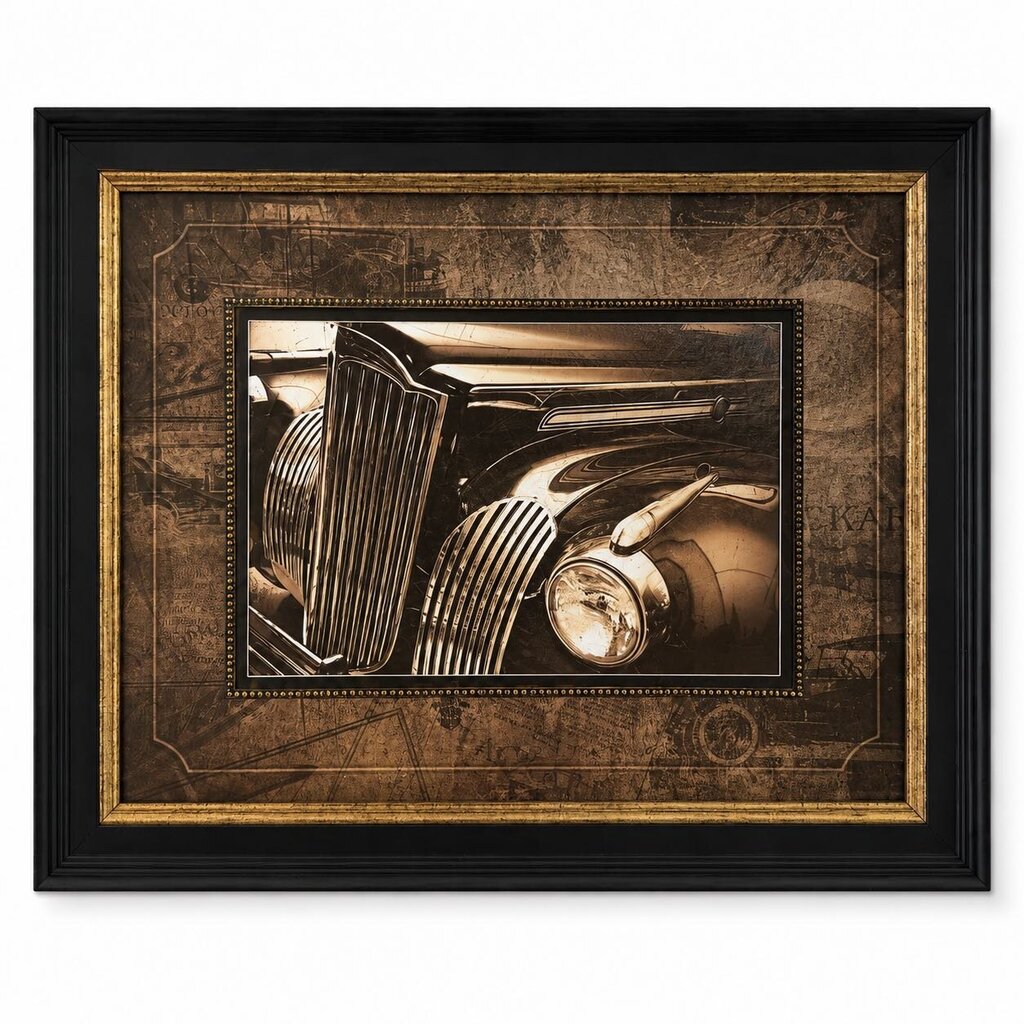 Side View Classic Car Framed Photo