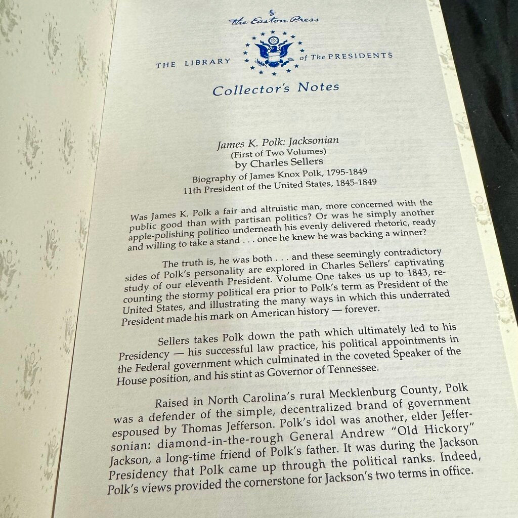 Leather Bound Book - James K. Polk I & II