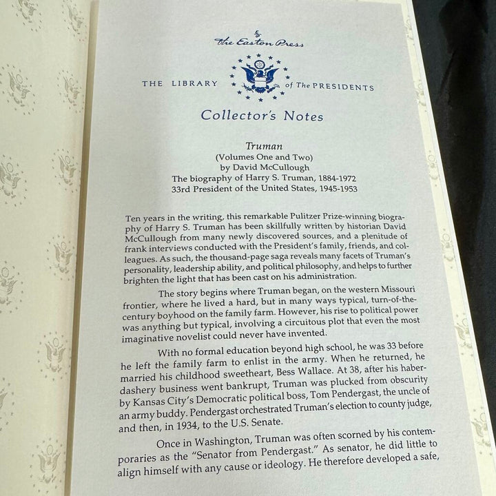 Leather Bound Book - Truman I & II