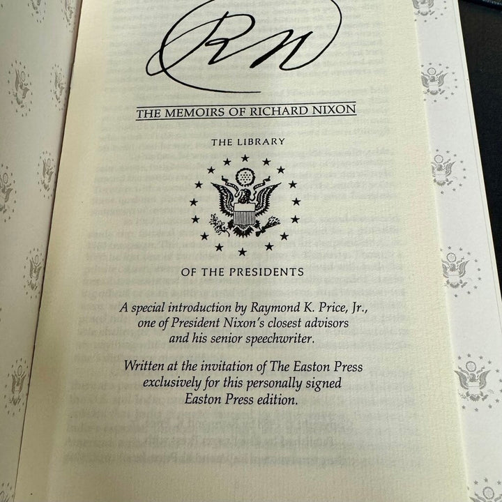 Leather Bound Book - Memoirs of Richard Nixon I & II
