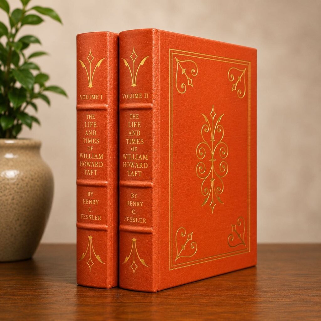 Leather Bound Book - Taft Life & Times I & II