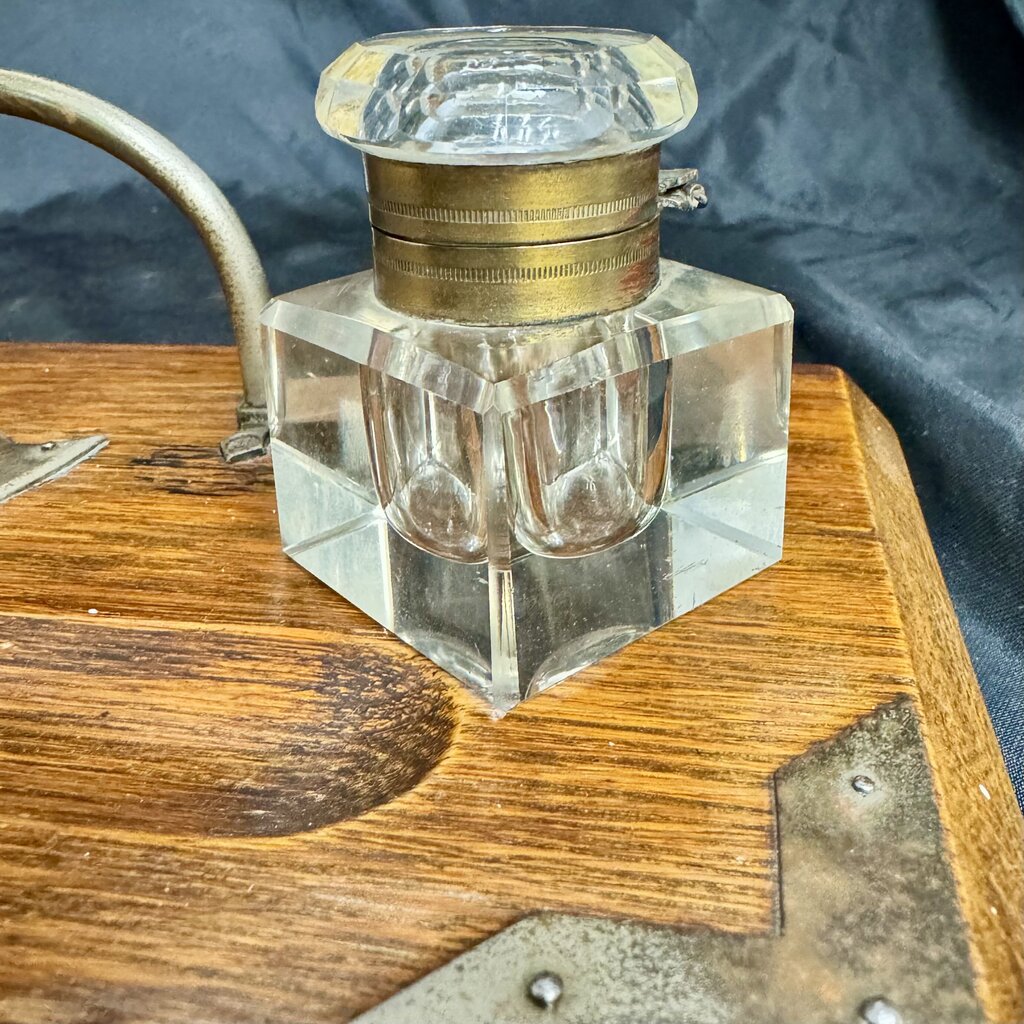 Antique Desk Ink Well