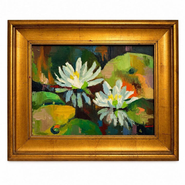Textured Oil Floral Painting
