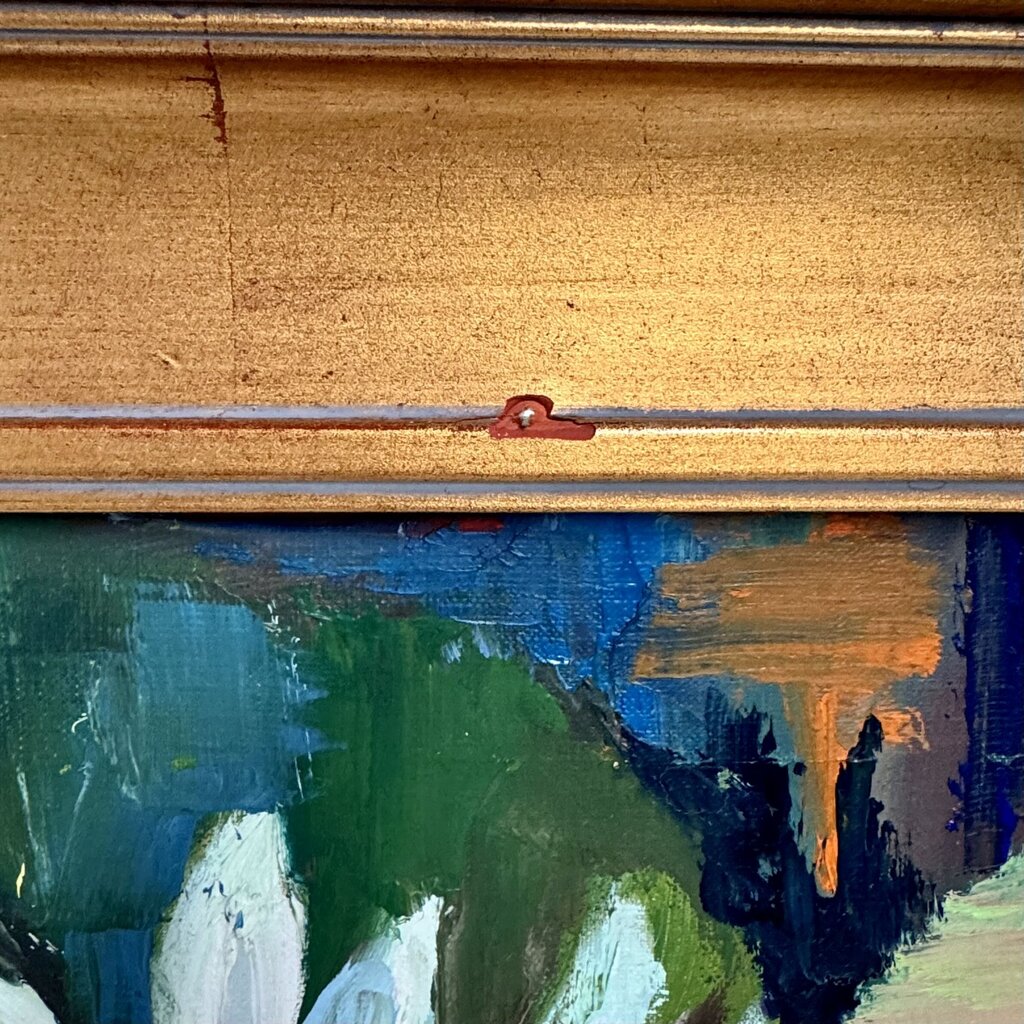 Textured Oil Floral Painting