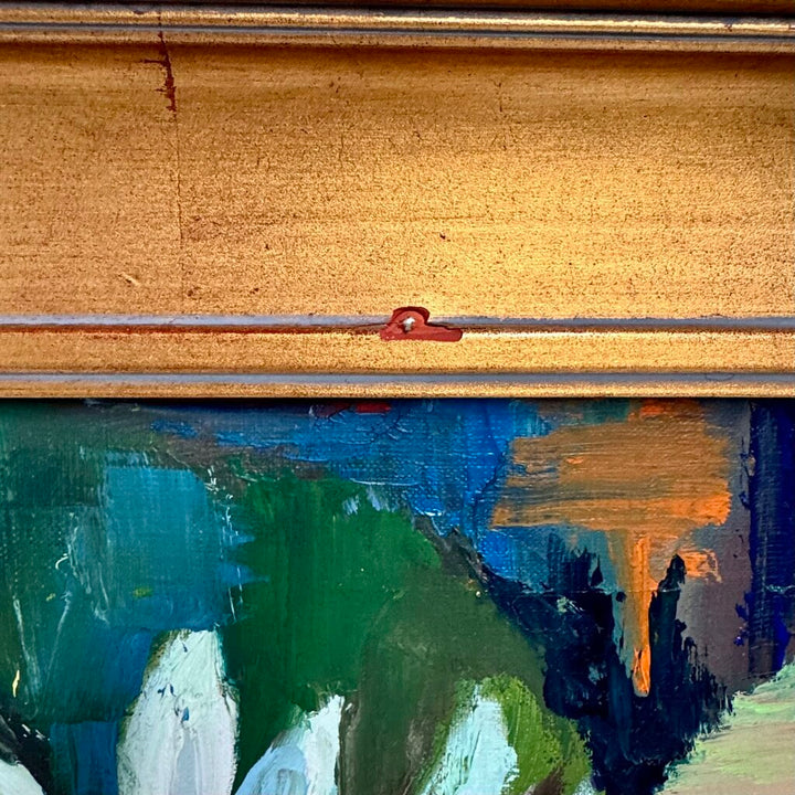 Textured Oil Floral Painting