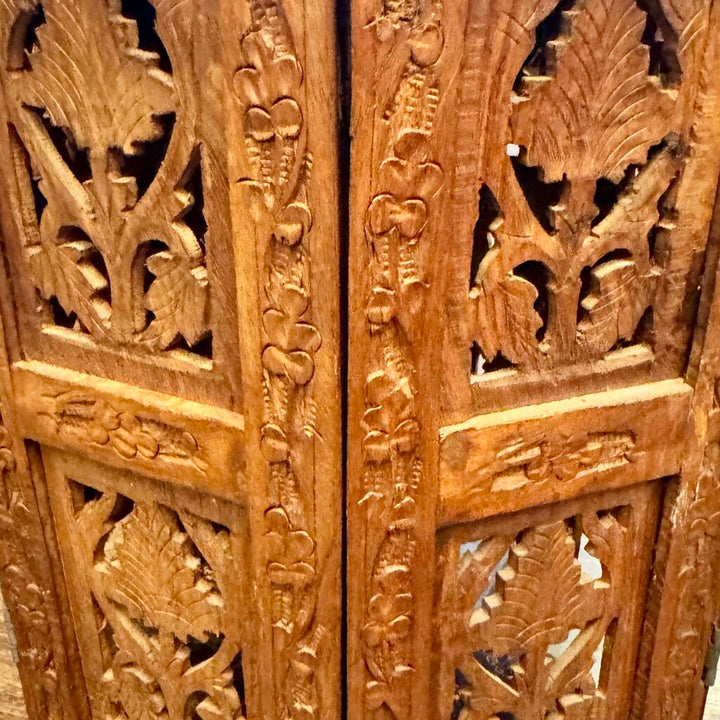 Carved Wooden Accent Table