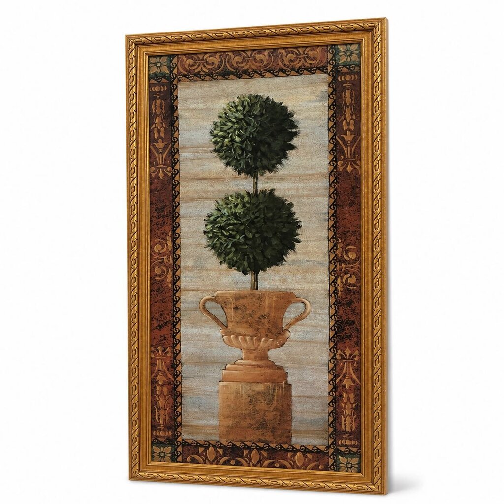 Double Topiary in Urn Picture