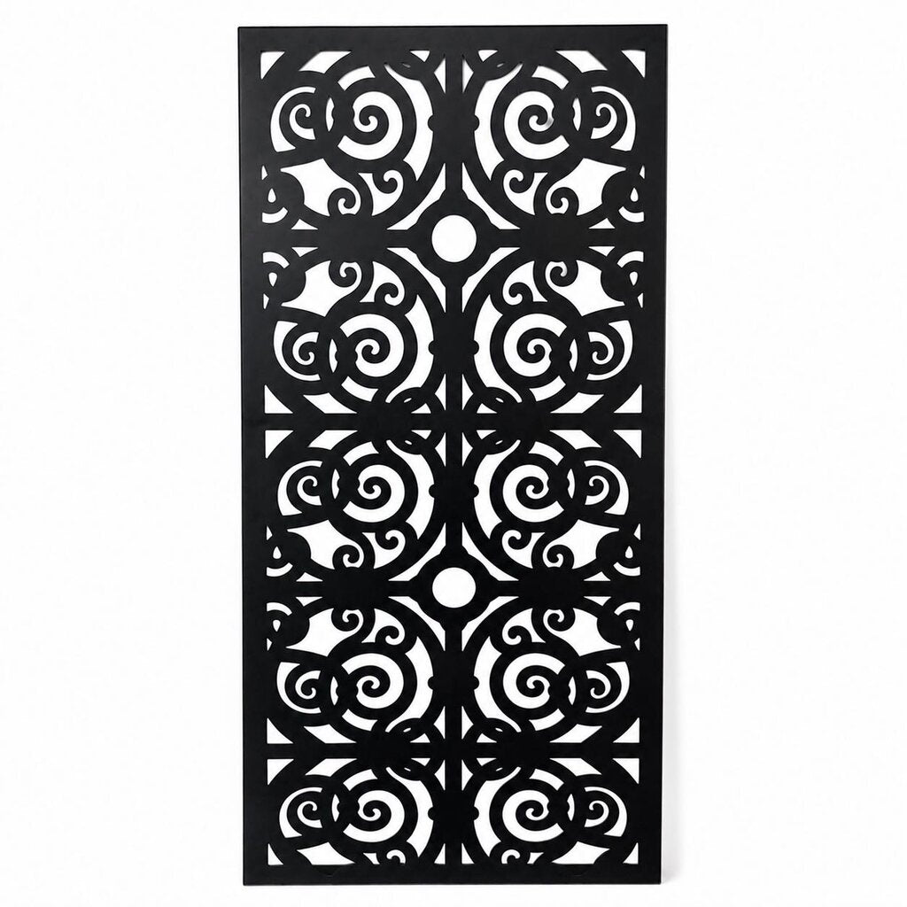 Wall Metal Scroll Panel