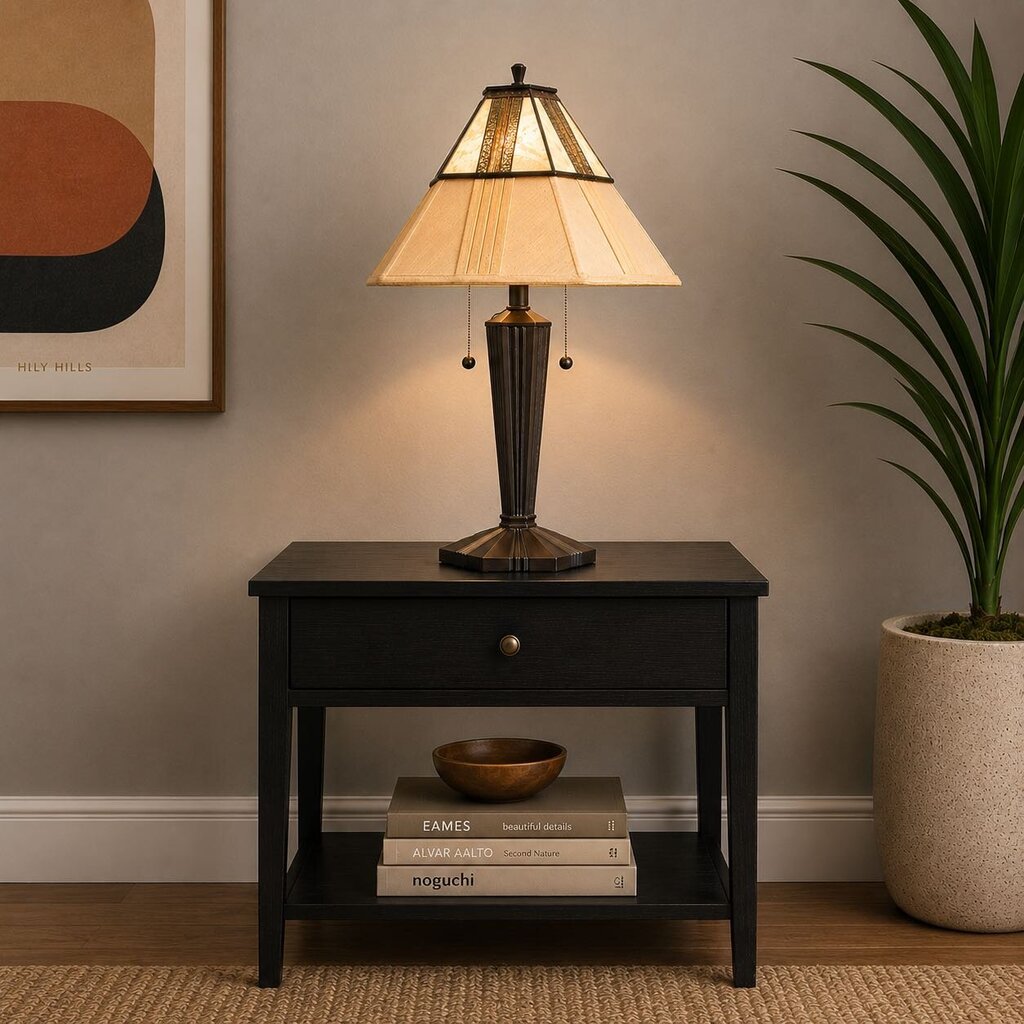 Mission Style Dual Light Lamp