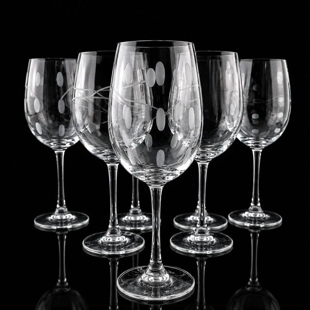 Set of 7 Crystal Balloon Glasses - Celebration