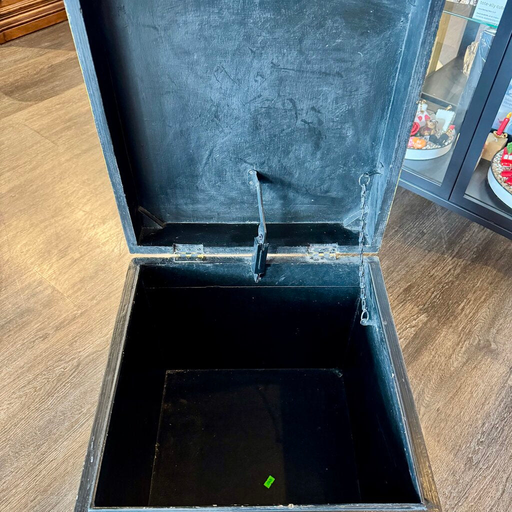 Vintage Wooden Painted Trunk