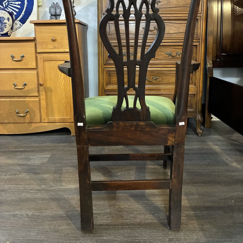 Chippendale Armchair w/ Velvet Seat