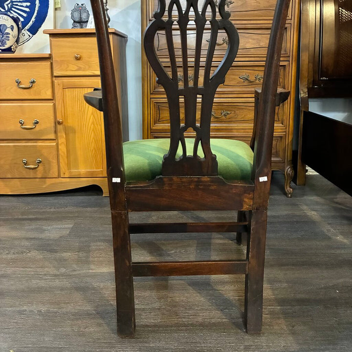 Chippendale Armchair w/ Velvet Seat