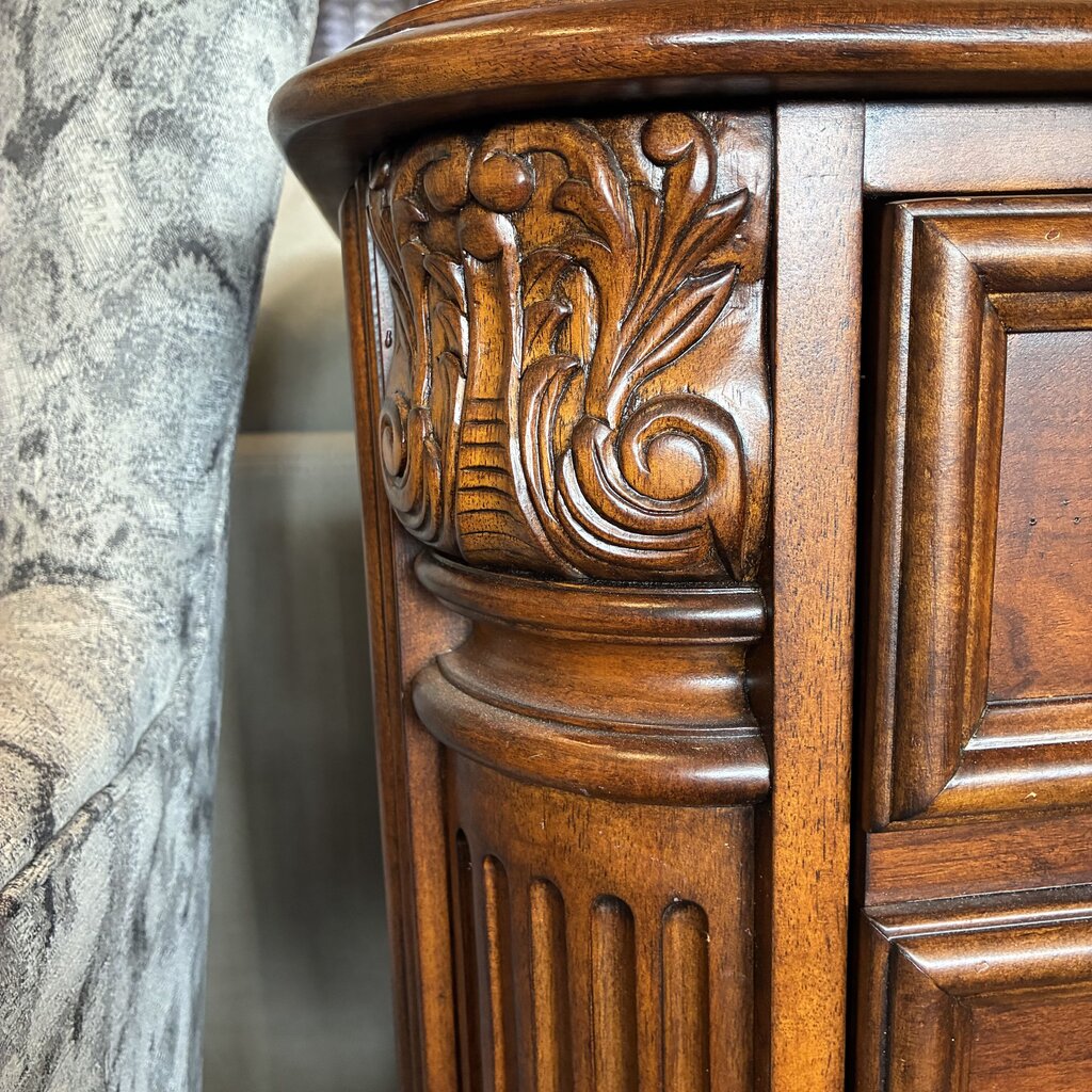 2 Drawer Solid Wood Filing Cabinet