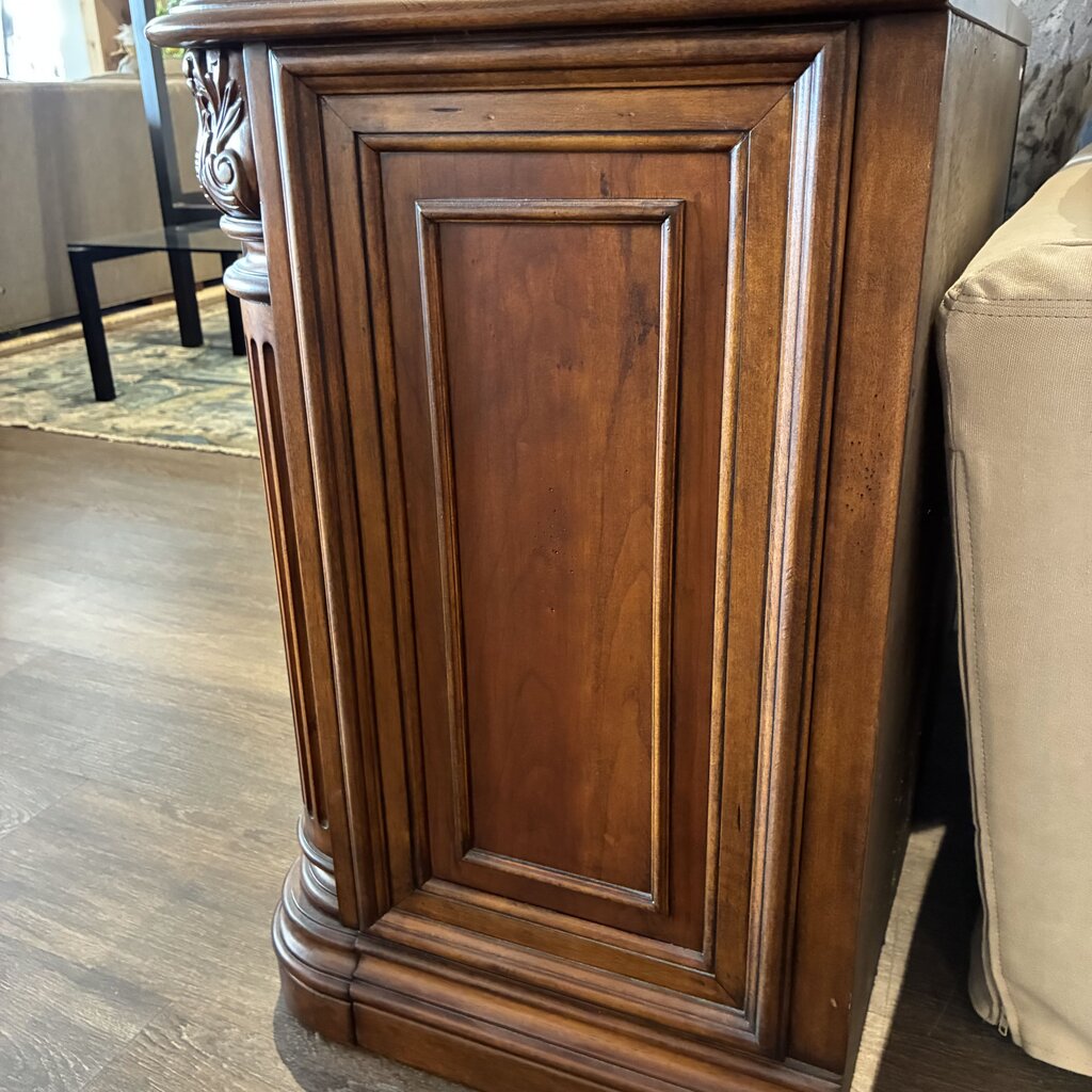 2 Drawer Solid Wood Filing Cabinet