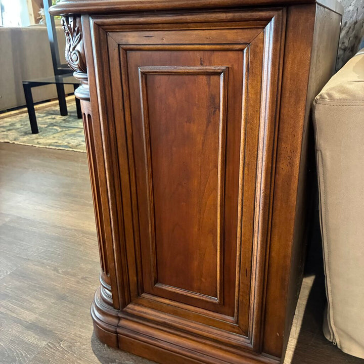 2 Drawer Solid Wood Filing Cabinet