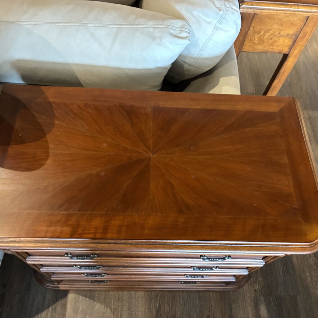 2 Drawer Solid Wood Filing Cabinet