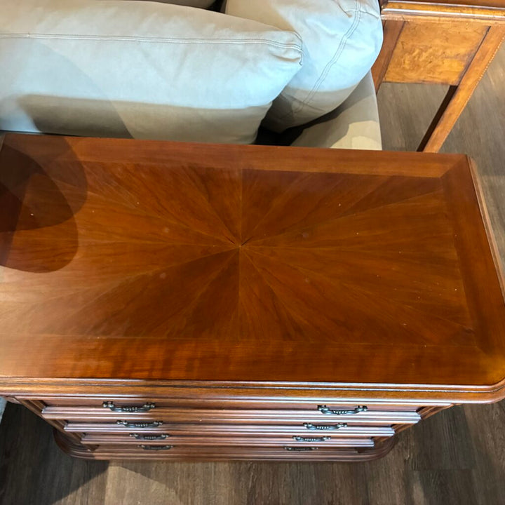 2 Drawer Solid Wood Filing Cabinet