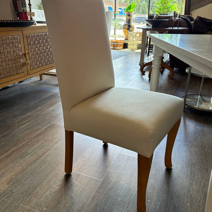 Shabby Chic Desk & Parsons Chair w/ Slipcover