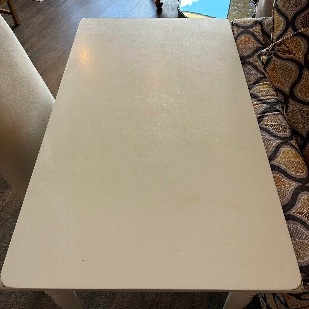 Shabby Chic Desk & Parsons Chair w/ Slipcover