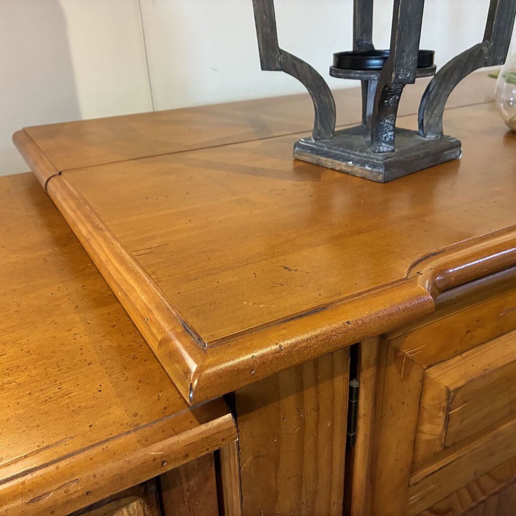 3 Piece Solid Wood Media Console w/ TV Lift