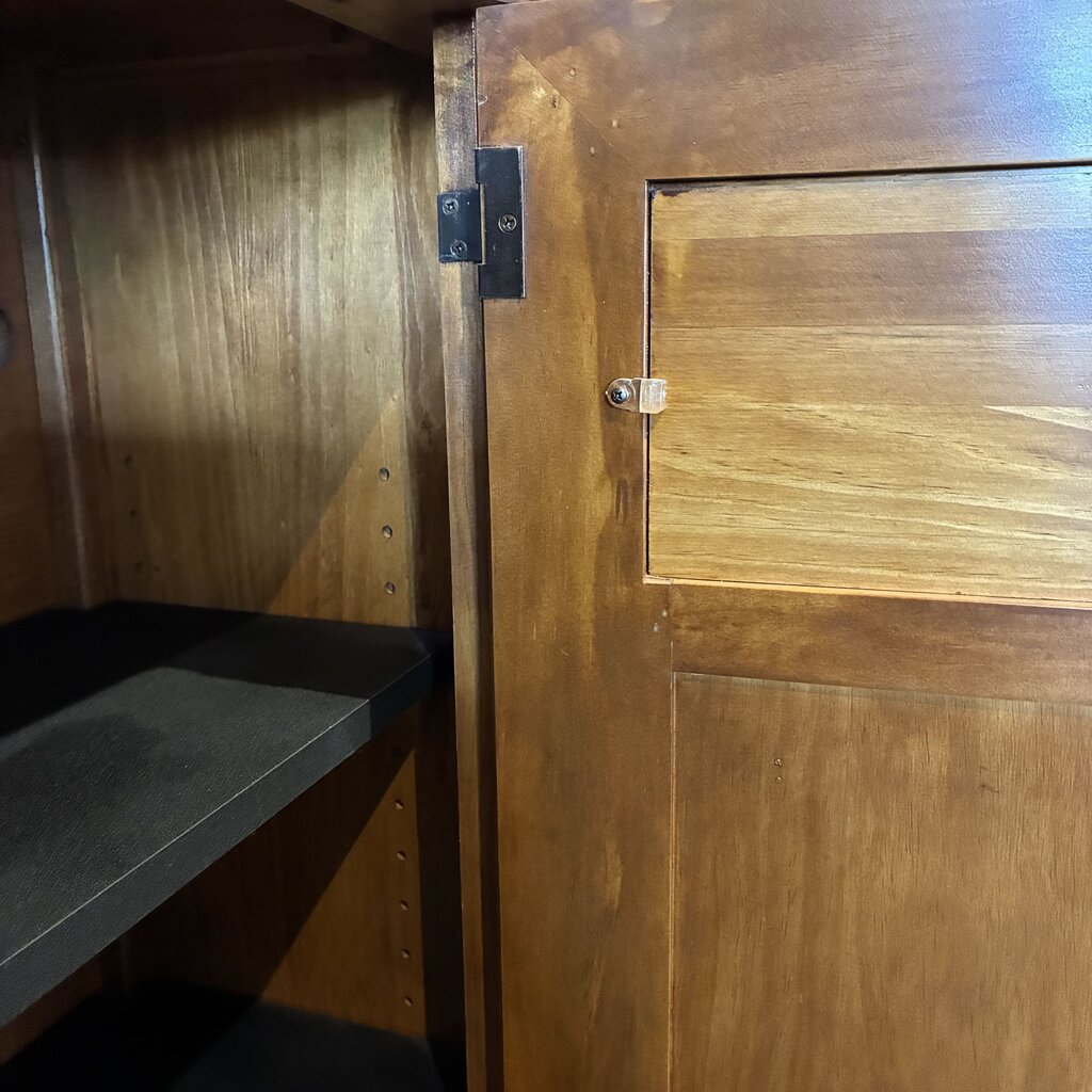 3 Piece Solid Wood Media Console w/ TV Lift