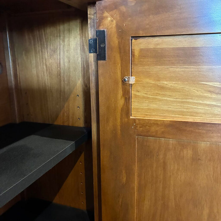 3 Piece Solid Wood Media Console w/ TV Lift