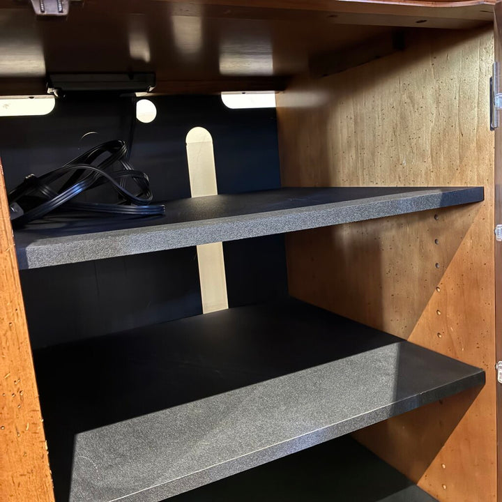 3 Piece Solid Wood Media Console w/ TV Lift