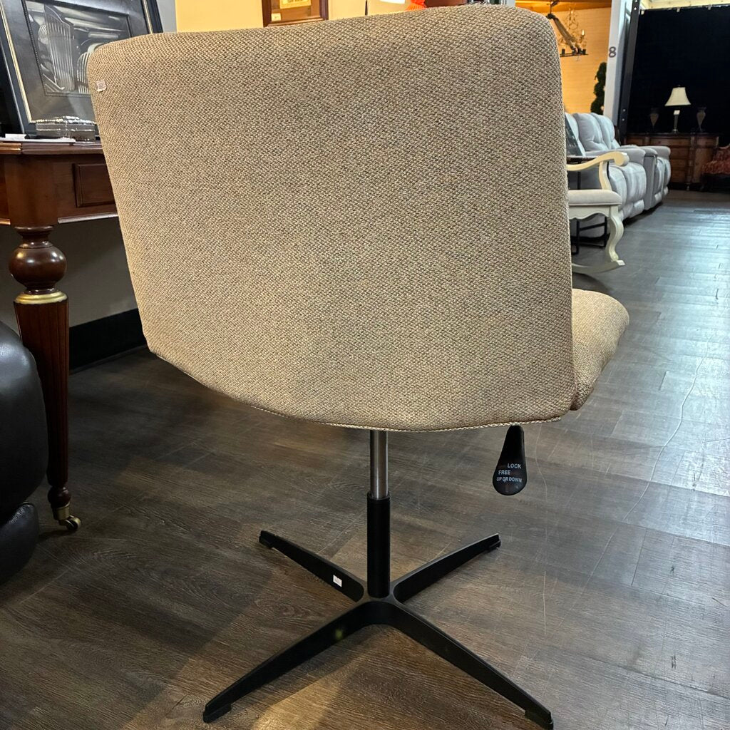 Upholstered Swivel Desk Chair w/ Adjustable Height