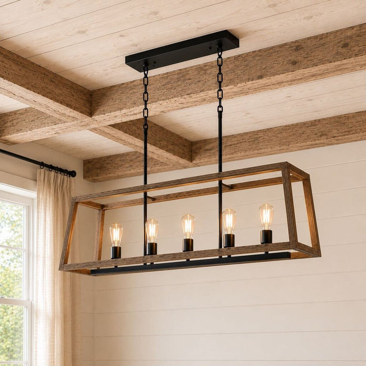 Orig. Price $599 - Gannet 5-Light Linear Chandelier
