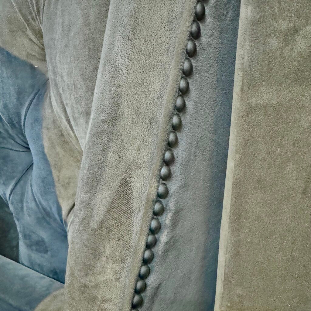 Orig. Price $5,000 - Tufted Velvet King Bed Frame