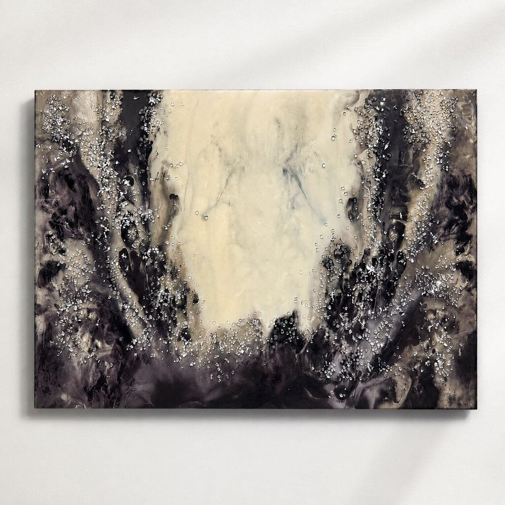 Orig. Price$ 900 - Textured Resin Abstract - Shine Bright