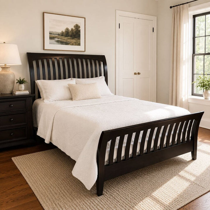 Orig. Price $2400 - American Impressions Slatted Sleigh Bed